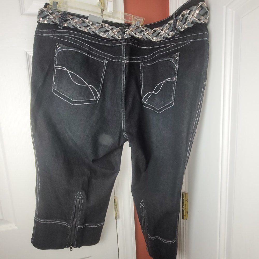 Lane Bryant Capri Size 24 with Belt  RN# 118641 - Picture 3 of 9